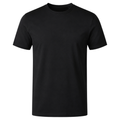 Premium Black Cotton Crew-Neck T-Shirt | Muncavour