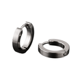 Brushed Stainless Steel Huggie Earrings | Muncavour