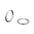 Slim Polished Stainless Steel Hoop Earrings | Muncavour