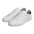 White Premium Leather Low-Top Trainers | Muncavour