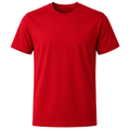 Premium Red Cotton Crew-Neck T-Shirt | Muncavour