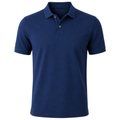 Navy Premium Cotton Piqué Polo Shirt | Muncavour