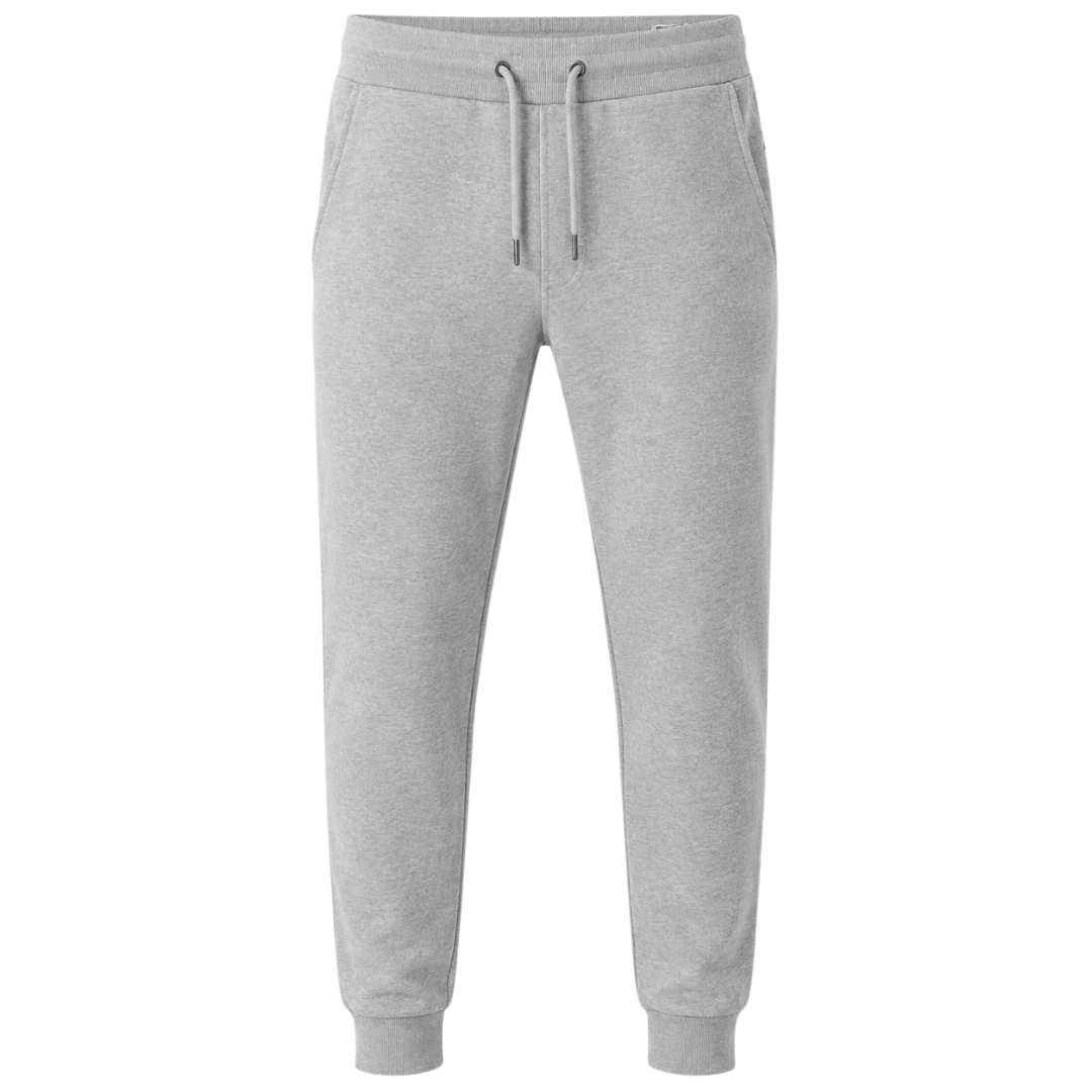 Light Grey Premium Cotton Joggers | Muncavour